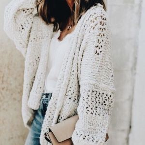Chunky knit cardigan
